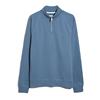 Farah Jim Organic Cotton Quarter Zip Sweatshirt Blue