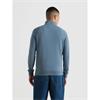 Farah Jim Organic Cotton Quarter Zip Sweatshirt Blue