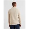 Farah Jim Organic Cotton Quarter Zip Sweatshirt Birch