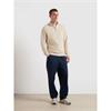 Farah Jim Organic Cotton Quarter Zip Sweatshirt Birch
