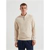 Farah Jim Organic Cotton Quarter Zip Sweatshirt Birch