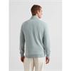 Farah Jim Organic Cotton Quarter Zip Sweatshirt Green Mist