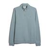 Farah Jim Organic Cotton Quarter Zip Sweatshirt Green Mist