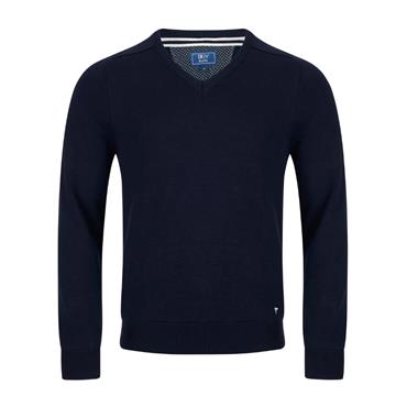 Drifter V-Neck Jumper Navy