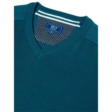 Drifter V-Neck Jumper Teal