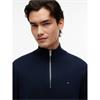 Tommy Jeans Essential Light 1/4 Zip Jumper Dark Blue