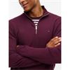 Tommy Jeans Essential Light 1/4 Zip Jumper Calypso Berry
