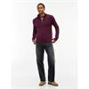 Tommy Jeans Essential Light 1/4 Zip Jumper Calypso Berry