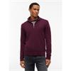 Tommy Jeans Essential Light 1/4 Zip Jumper Calypso Berry