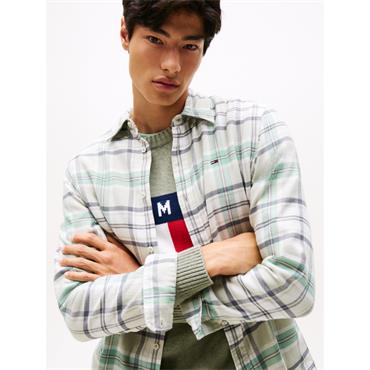 Tommy Jeans Flannel Check Shirt Jade