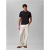 Calvin Klein Jeans Monogram Pique Polo T-Shirt Navy