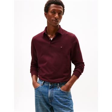 Tommy Hilfiger Long Sleeve Polo Burgundy