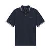 Bugatti Tipped Collar & Cuff Polo Tee Navy