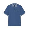 Bugatti Contrast Collar Pocket Polo Tee Blue