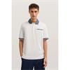 Bugatti Contrast Collar Pocket Polo Tee White