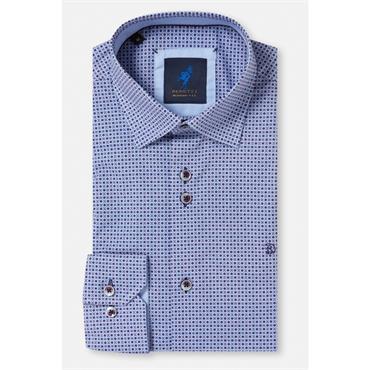 Benetti Nick Print Shirt Indigo