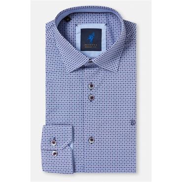 Benetti Madison Print Shirt Navy