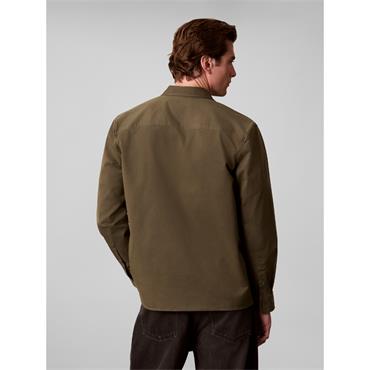 Calvin Klein Jeans Comfort Cotton Overshirt Olive