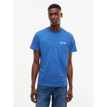 Tommy Jeans Slim NY Linear T-Shirt Delta Blue