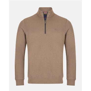André Canada Quater Zip Sweatshirt Tan