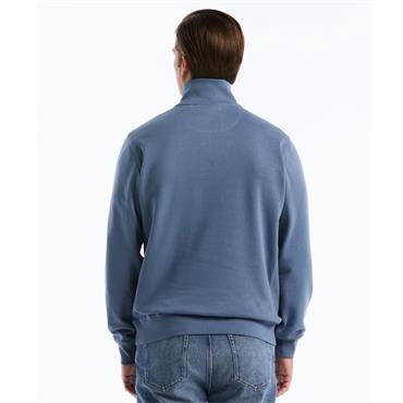 Penguin Sticker Pete Quarter Zip Sweatshirt Blue