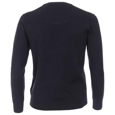 Casa Moda V-Neck Cotton Jumper Navy