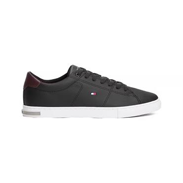 Tommy Hilfiger Essential Leather Detail Vulc Sneaker Black
