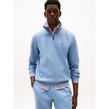 Tommy Hilfiger Essential Intechno 1/4 Zip Sweat Blue