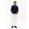 Tommy Hilfiger Pima Organic Cashmere Zip Knit  Navy