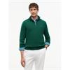 Tommy Hilfiger Pima Organic Cashmere Zip Knit  Ornamental Green