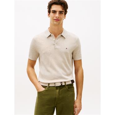 Tommy Hilfiger Essential Knitted Polo Sandlewood