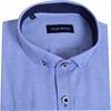 Tom Penn Short Sleave Oxford Shirt Blue