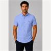 Tom Penn Short Sleave Oxford Shirt Blue