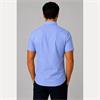 Tom Penn Short Sleave Oxford Shirt Blue