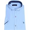 Tom Penn Short Sleave Oxford Shirt Ocean