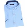 Tom Penn Short Sleave Oxford Shirt Ocean