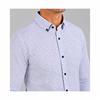 Advise Advise Tailored Double Collar Print Shirt White/Blue