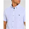 Tom Penn Printed Short Sleeve Shirt White/Blue