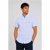 Tom Penn Printed Short Sleeve Shirt White/Blue