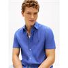 Tommy Hilfiger Flex stripe Poplin Short Sleeve Shirt Wedge Blue