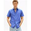 Tommy Hilfiger Flex stripe Poplin Short Sleeve Shirt Wedge Blue