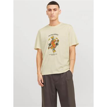 Jack & Jones Anatomy Skull Tee Ecru