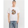 Jack & Jones Anatomy Skull Tee White