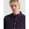Farah Brewer Check Shirt Bordeaux