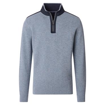 Casa Moda 1/4 Zip Sweatshirt Blue