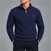 Tom Penn Mayo Quarter-Zip Knit Navy