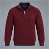 Tom Penn Mayo Quarter-Zip Knit Burgundy