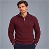 Tom Penn Mayo Quarter-Zip Knit Burgundy