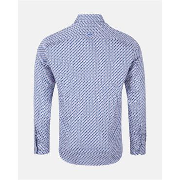 André Dallas Print Shirt Purple