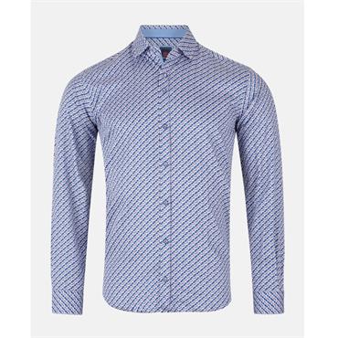 André Dallas Print Shirt Purple